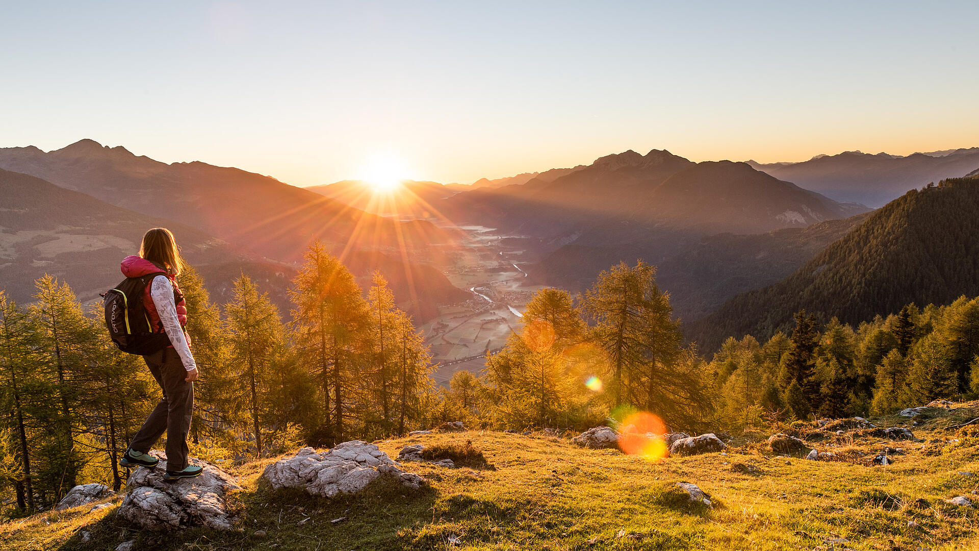 Herbst im Drautal beim Wandern 