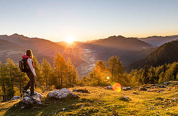 Herbst im Drautal beim Wandern 