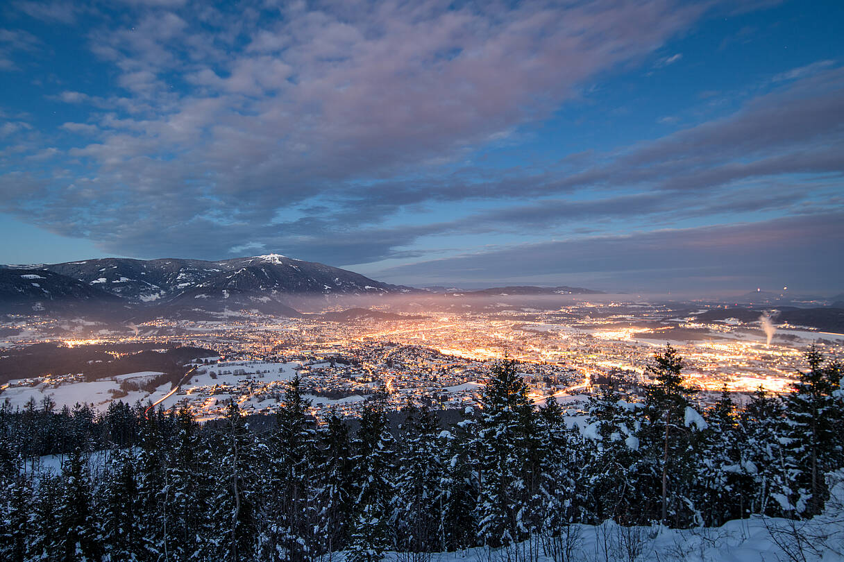 Region Villach Winter Villach Winter Nacht MichaelStabentheiner