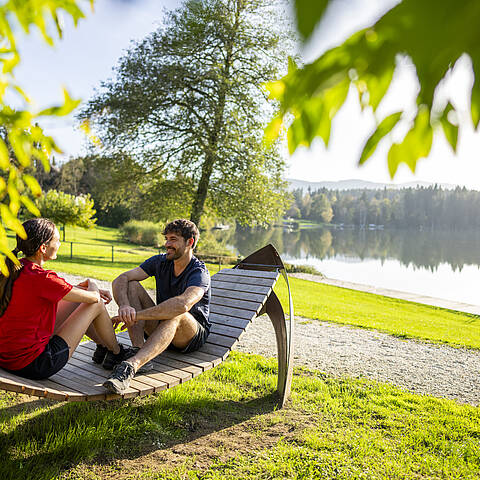 Wandern am Slow Trail Maltschacher See