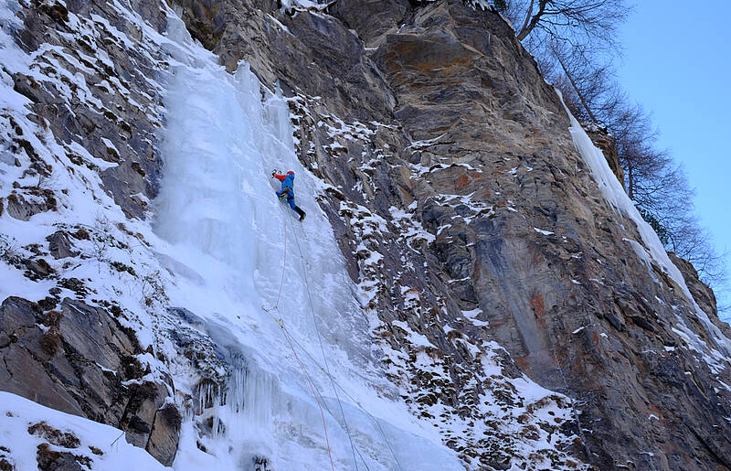 Eisklettern im Fleisstal