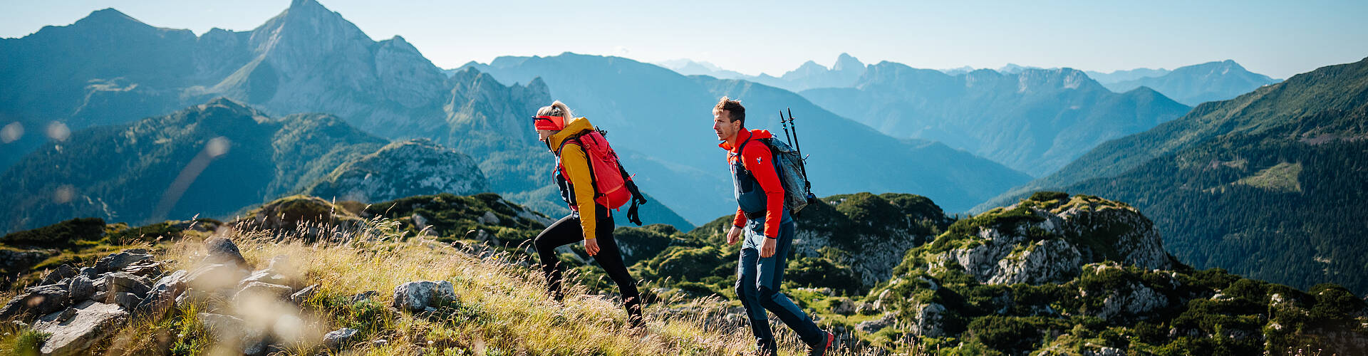 Wandern auf der Karnischen Milchstraße mit schönen Panoramablick
