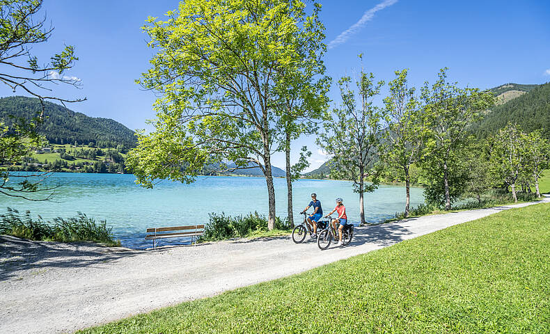 Mit dem Rad den Weissensee entdecken