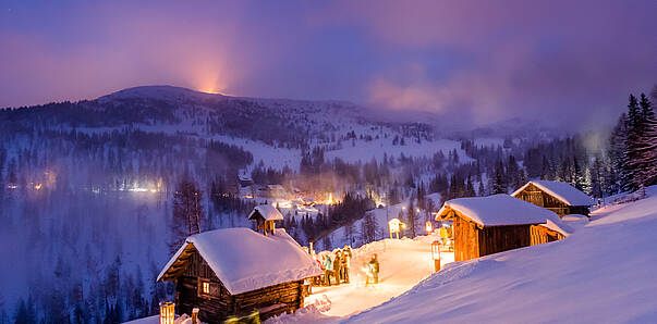 Katschberg_Adventweg bei Nacht