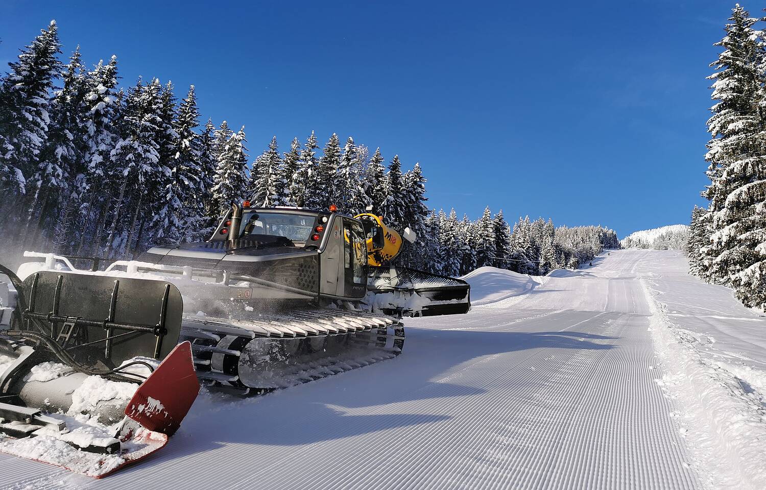 Gitschtal-Weißbriach_Skipisten-Präparierung