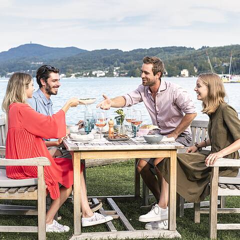 Dinner am See in Kärnten