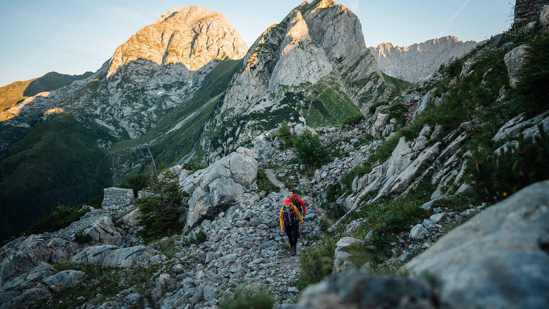 Schönes Bergmassiv auf der Karnischen Milchstraße