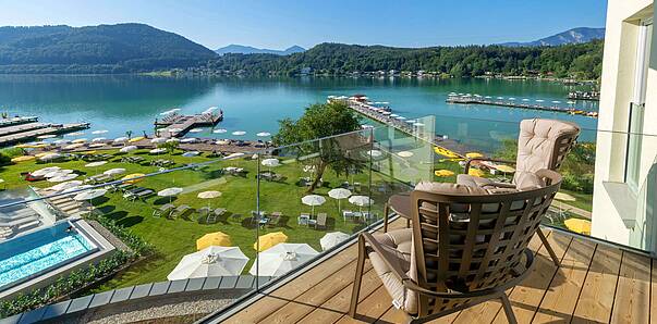 Hotel Sonne mit Blick auf den Klopeiner See