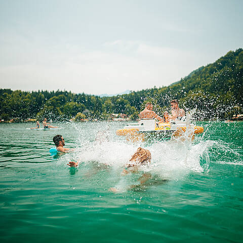 Badespass im Klopeiner See