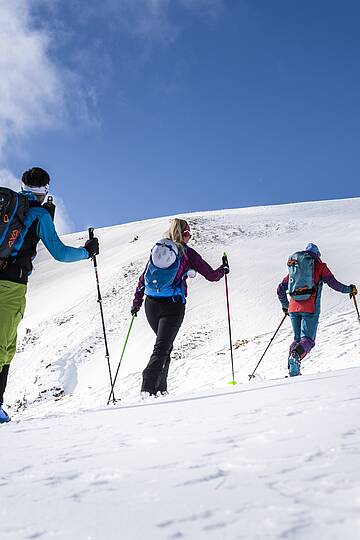 Skitourengeher bei der Nockberge Trail Skidurchquerung