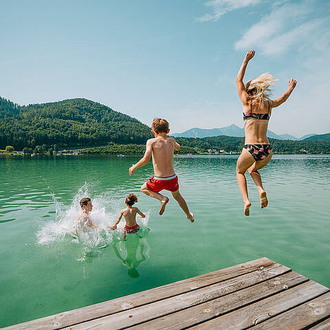 Baden Familie Sommer_Klopeiner See-Suedkaernten