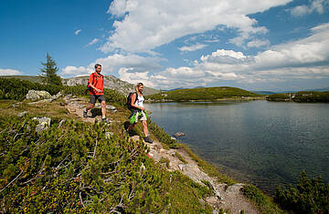 Alpe-Adria-Trail E15 Nassbodensee im Biosphaerenpark Nockberge 