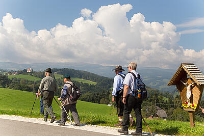 Pilgerer unterwegs auf der Saualpe