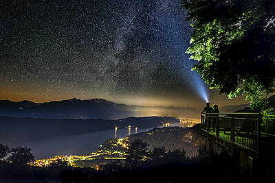Tennis_Sternenbalkon bei Nacht am Millstätter See
