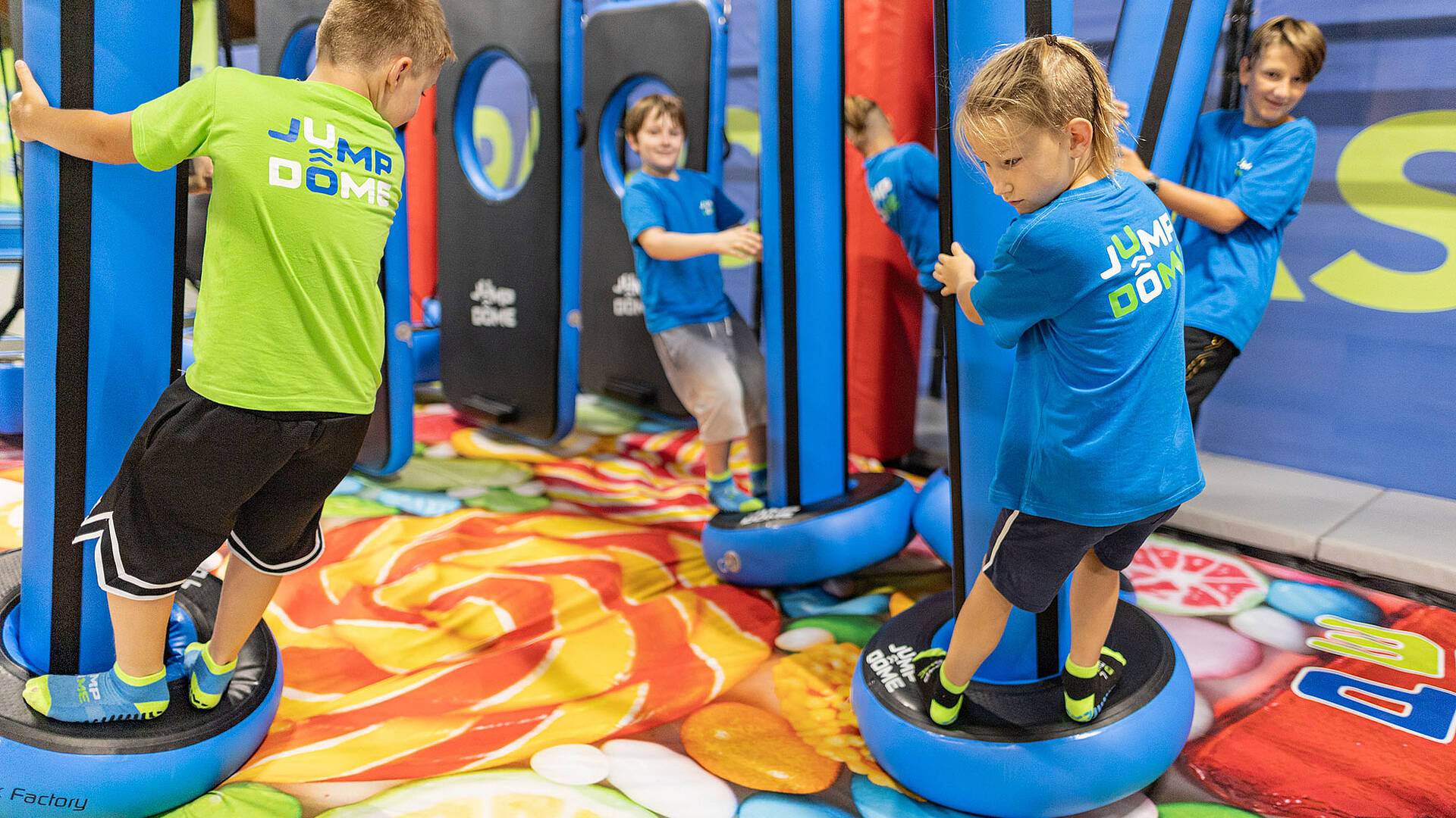 Jump Dome Klagenfurt Kinder haben Spass