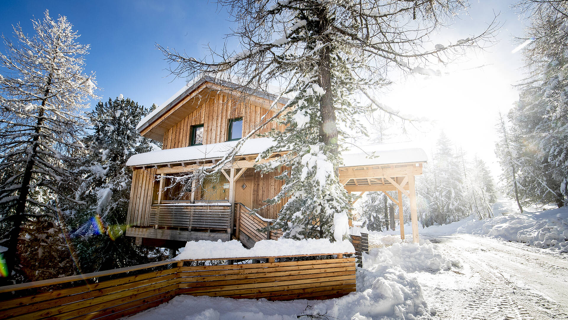 Alpenpark Turracher Hoehe im Winter