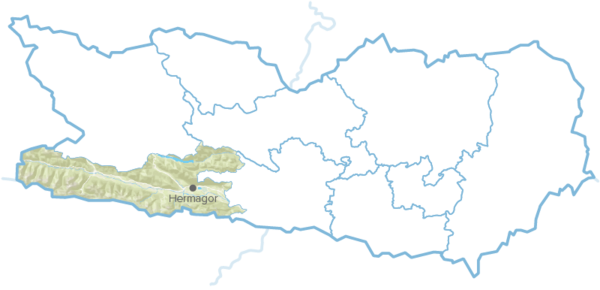 Nassfeld Lesachtal Weissensee map