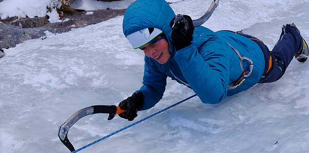 Eisklettern im Fleisstal