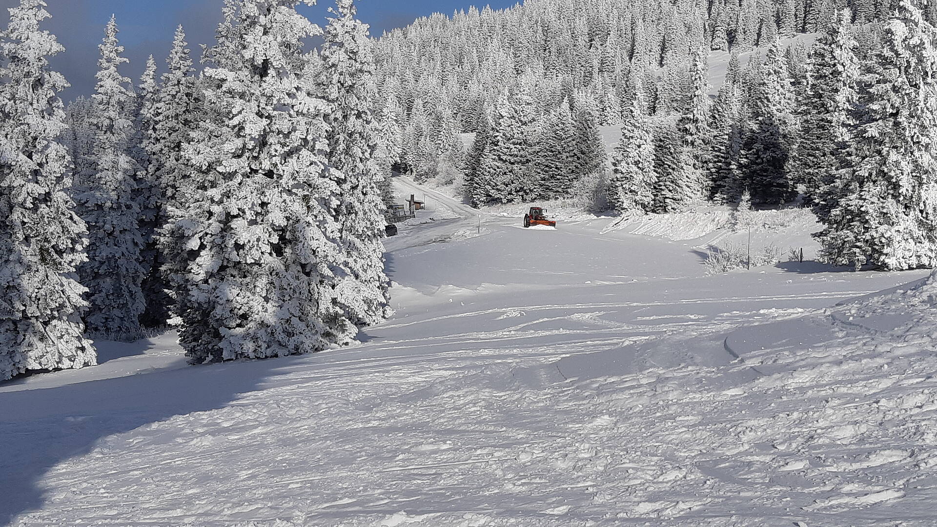 Weinebene Schneeidylle