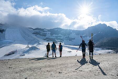 Herbstskilauf am M&ouml;lltaler Gletscher