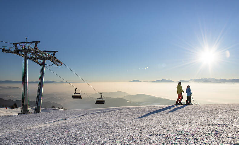 Skifahren mit Familie auf der Gerlitzen Alpe - Region Villach