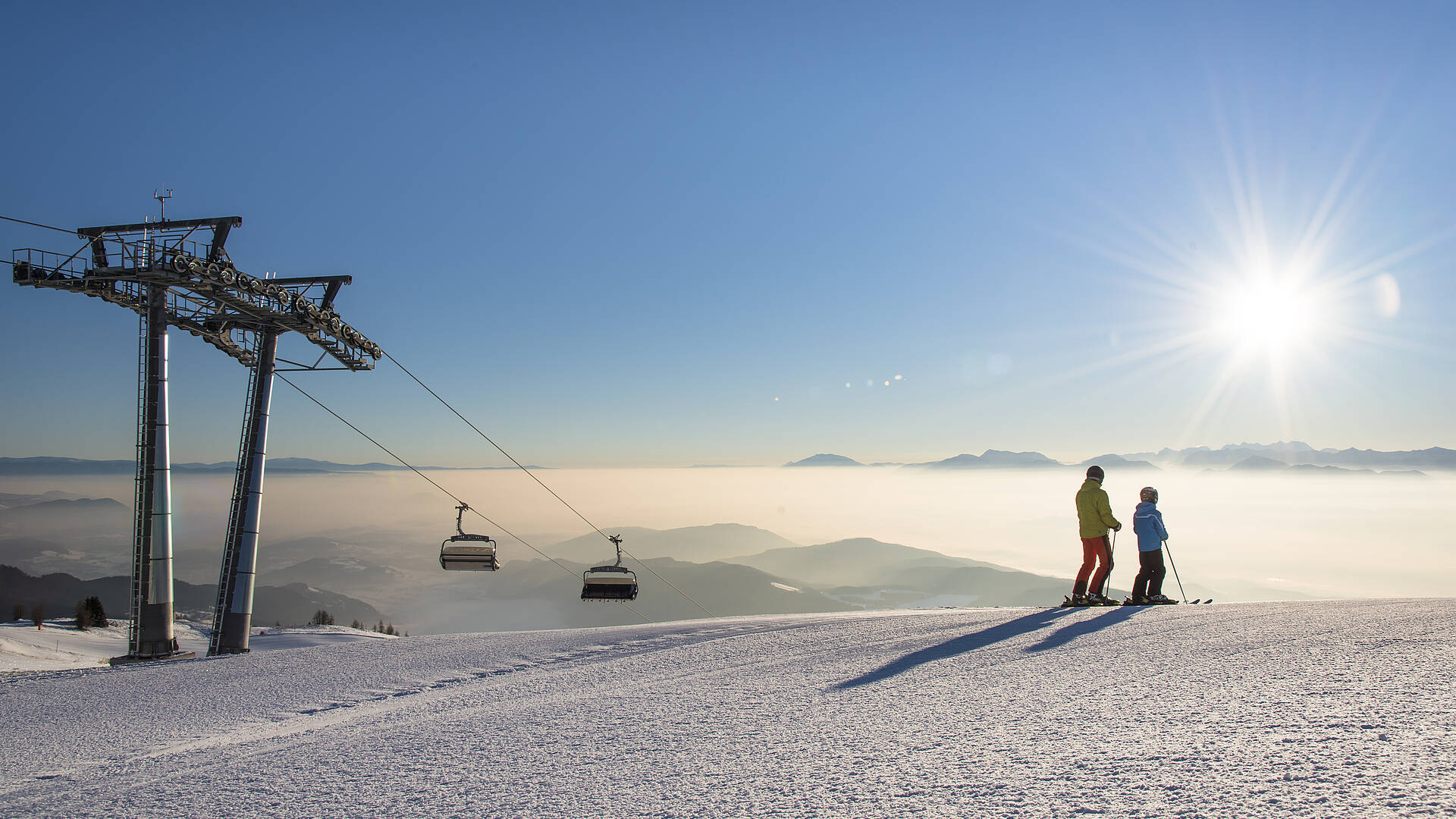 Skifahren mit Familie auf der Gerlitzen Alpe - Region Villach