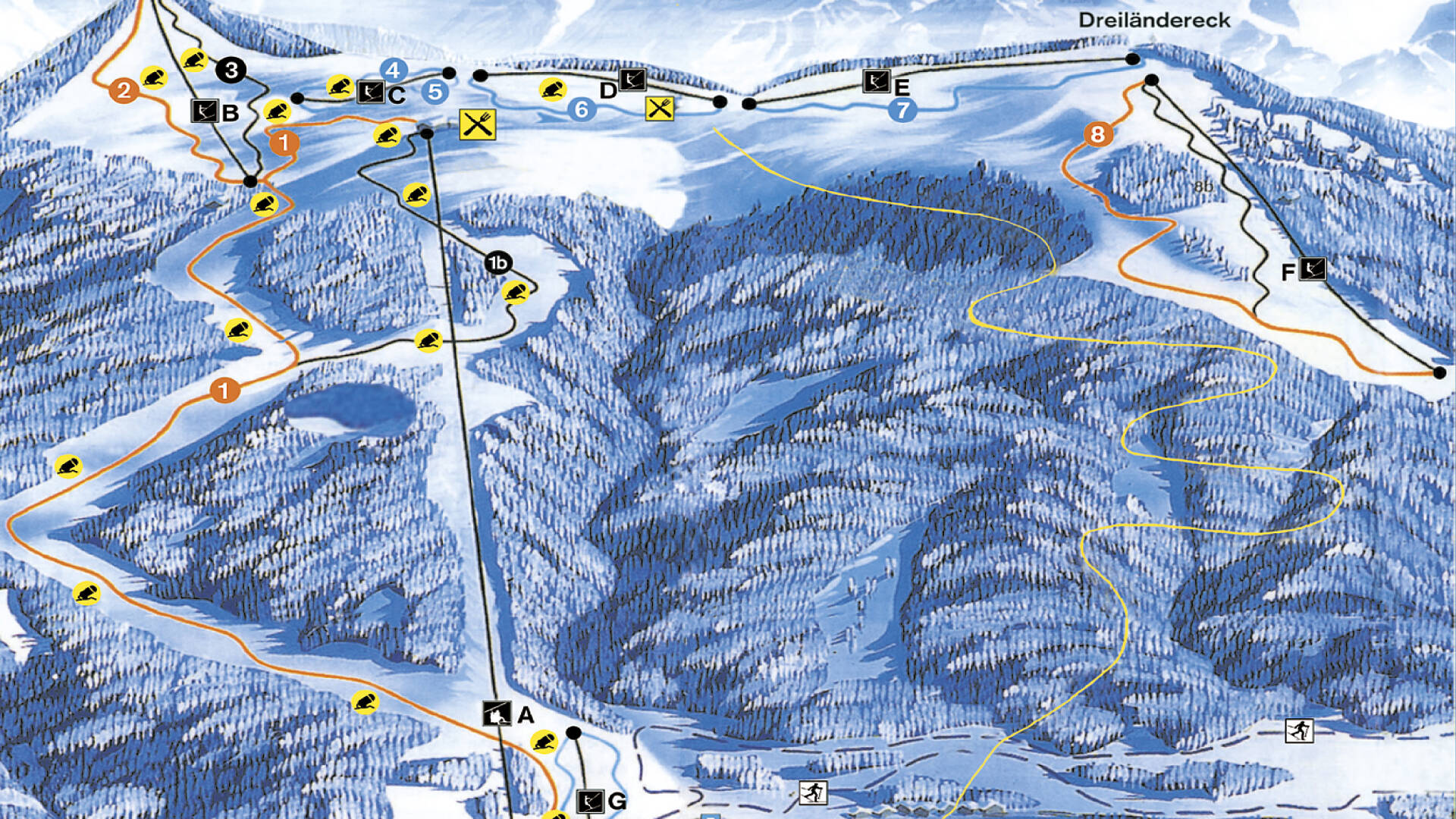 Skigebiete 2017 2018 Panoramakarten 11 Dreila ndereck