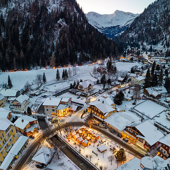 Blick auf Mallnitz beim Mallnitzer Bergadvent