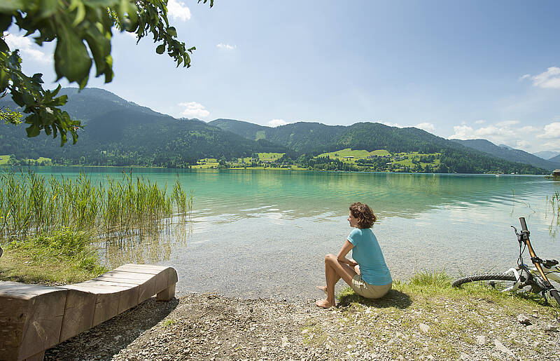 Radfahren am Weissensee