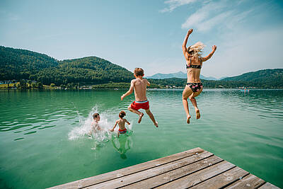 Klopeiner See - Südkärnten - Baden Familie Sommer