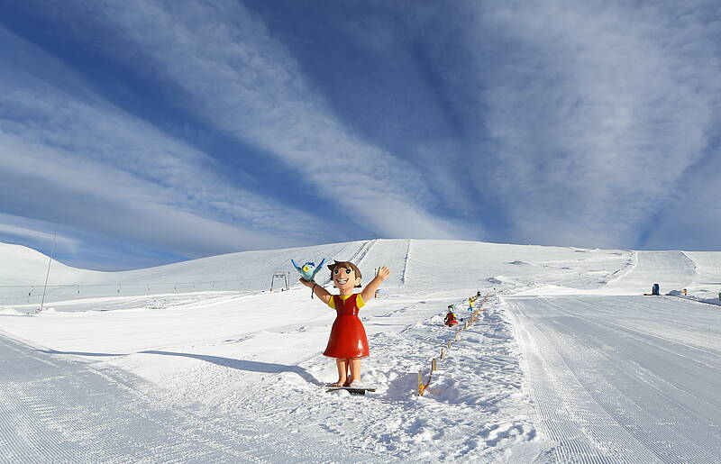 Region Nockberge_Heidi im Skigebiet