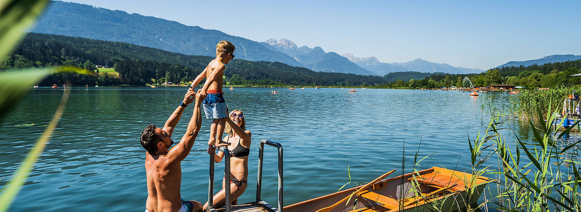 Badespass am Pressegger See