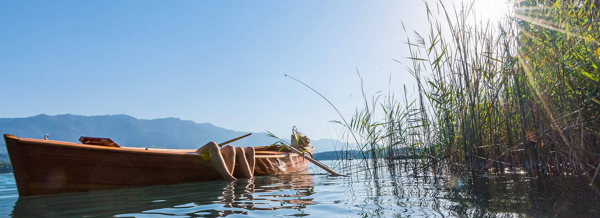 Ruderboot am Faaker See
