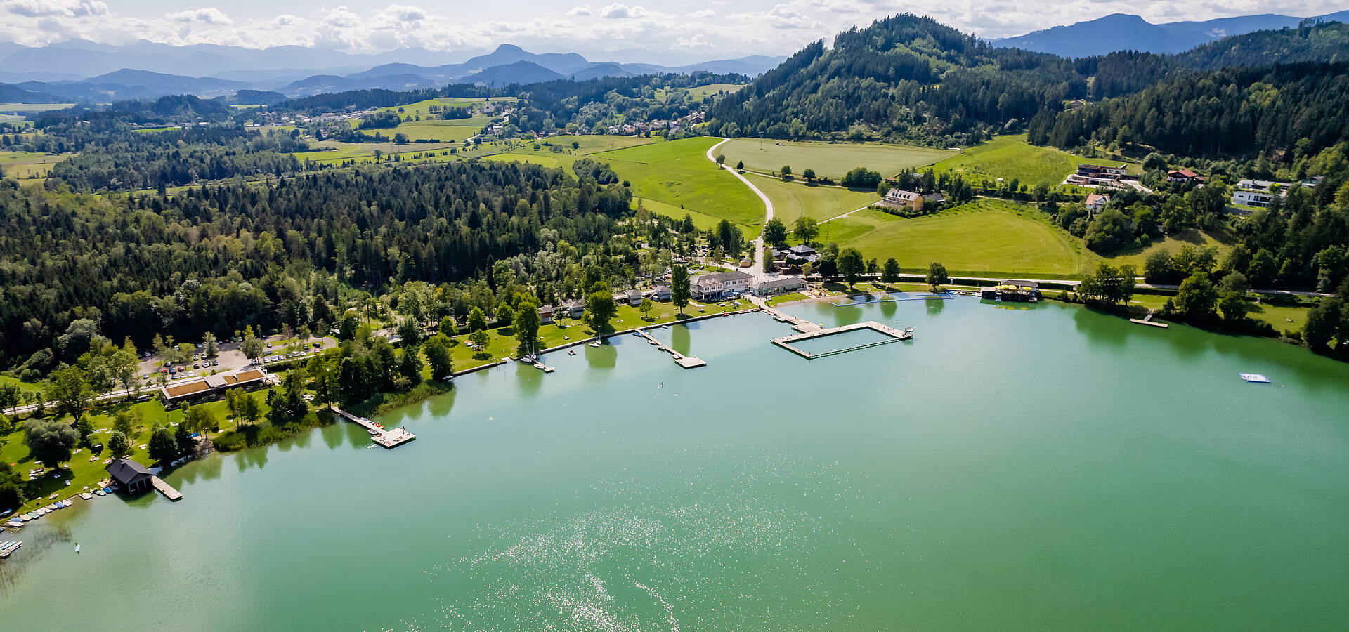 Luftaufnahme Längsee
