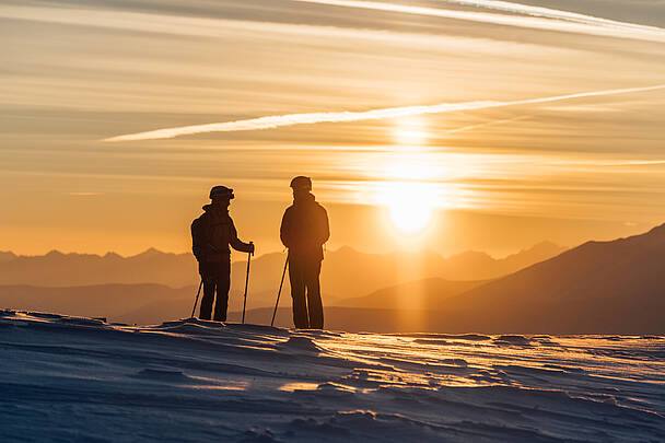 Sonnenuntergang am Nockberge Trail