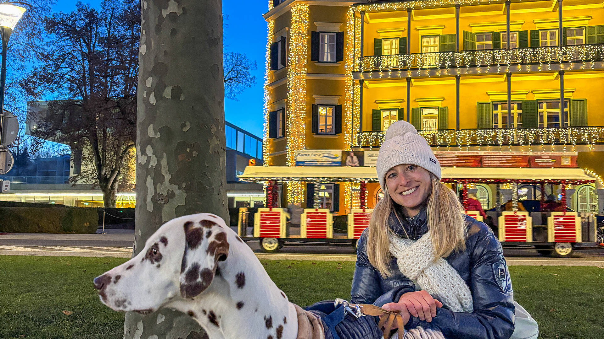 Advent am See mit Hund