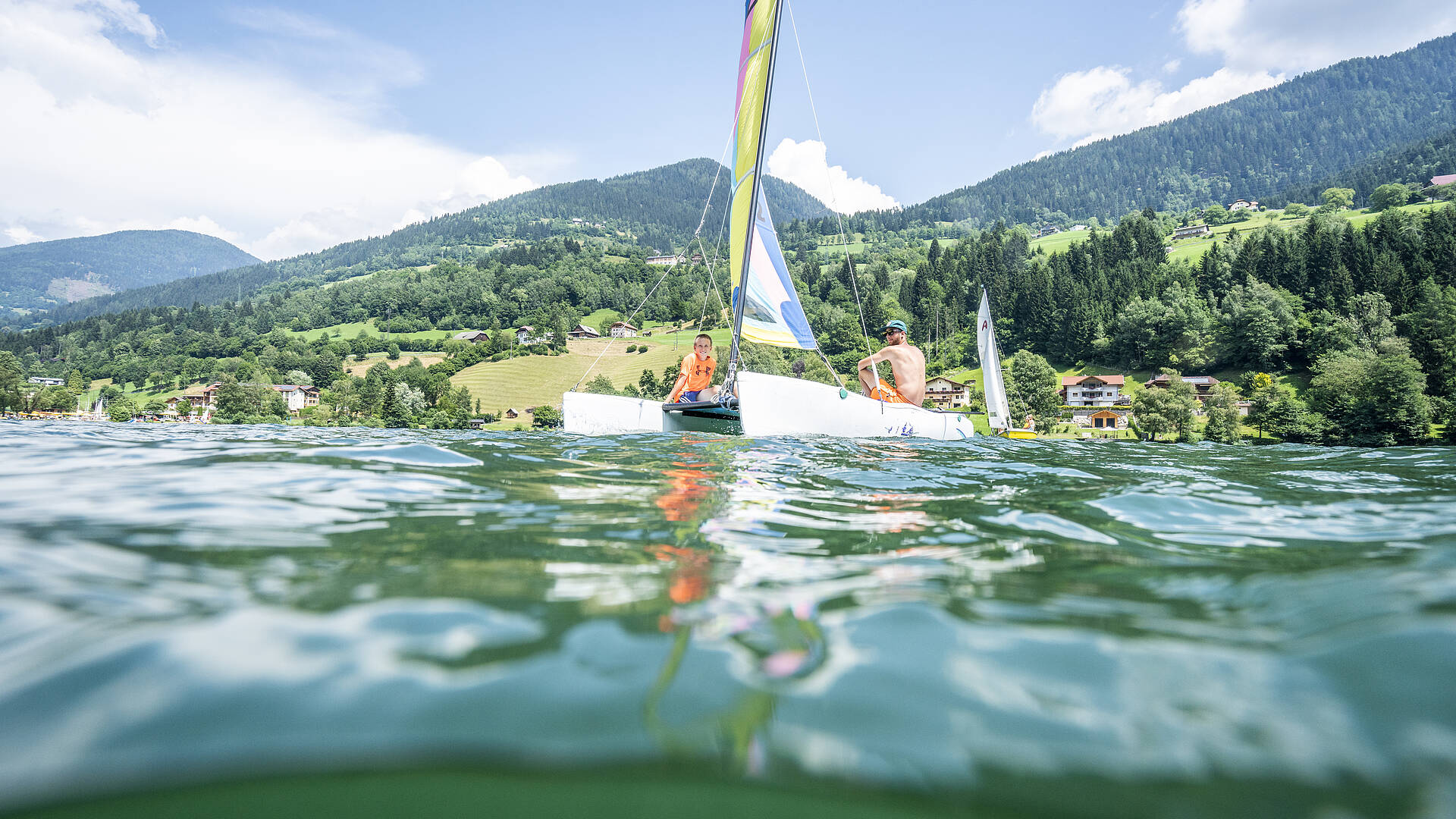 Segeln am Brennsee mit der Familie