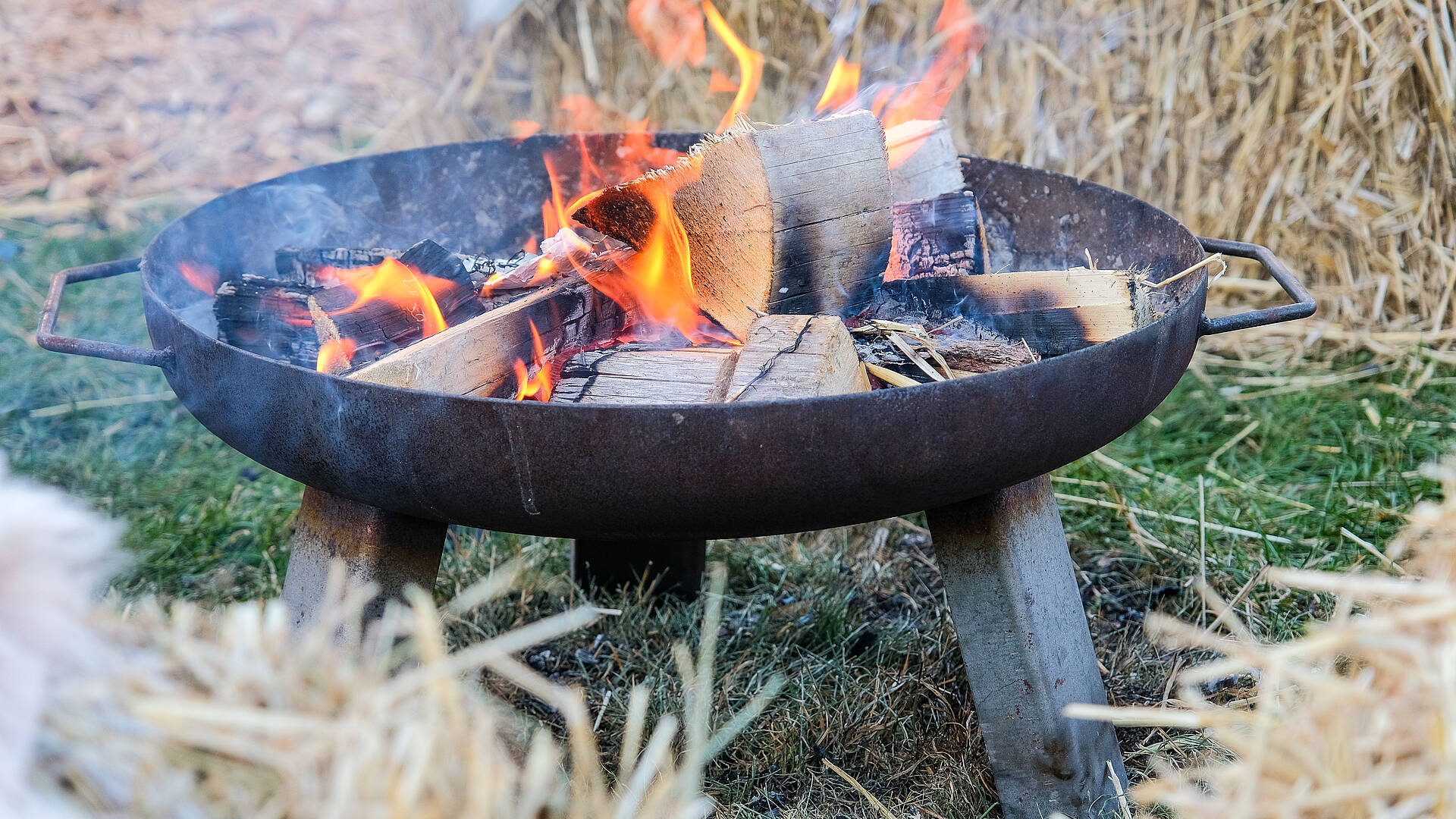 Feuerschale am Veldener Advent  