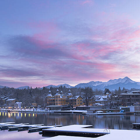 Velden am Wörthersee im Winter