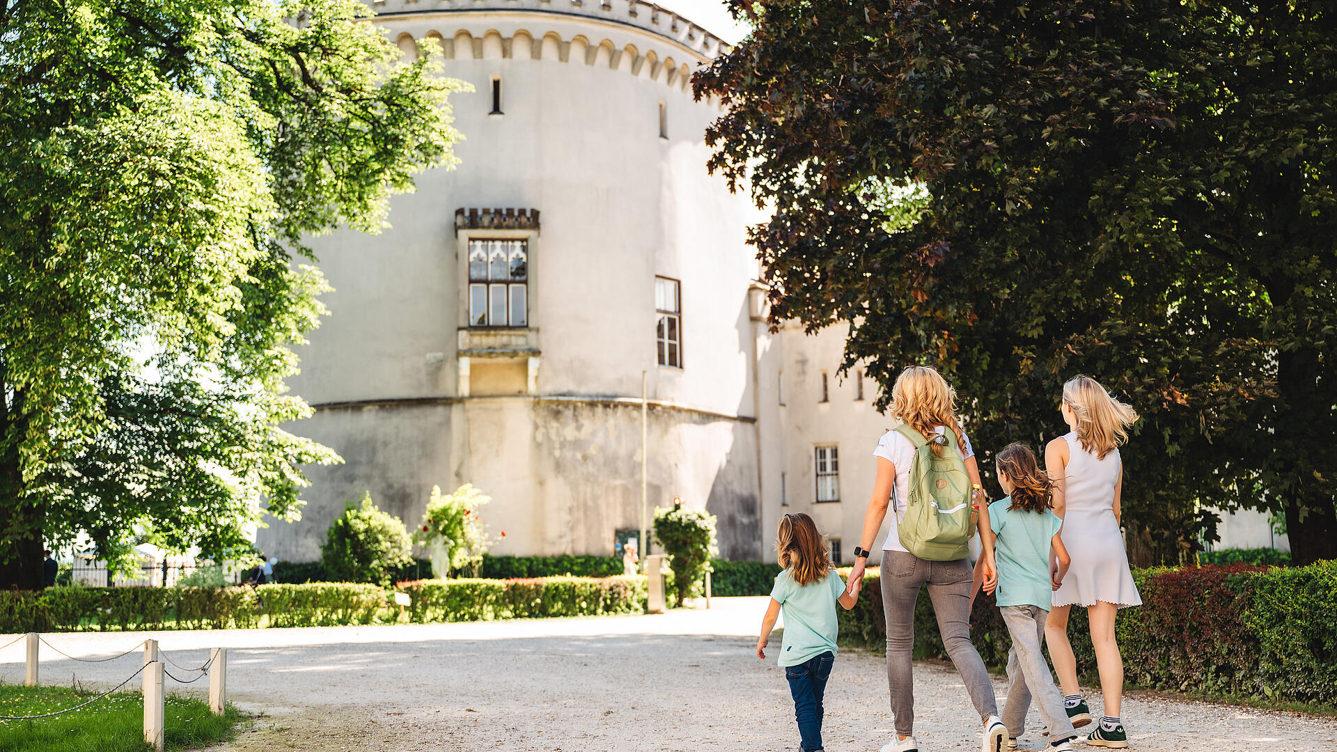 Familienausflug Schloss Sommer