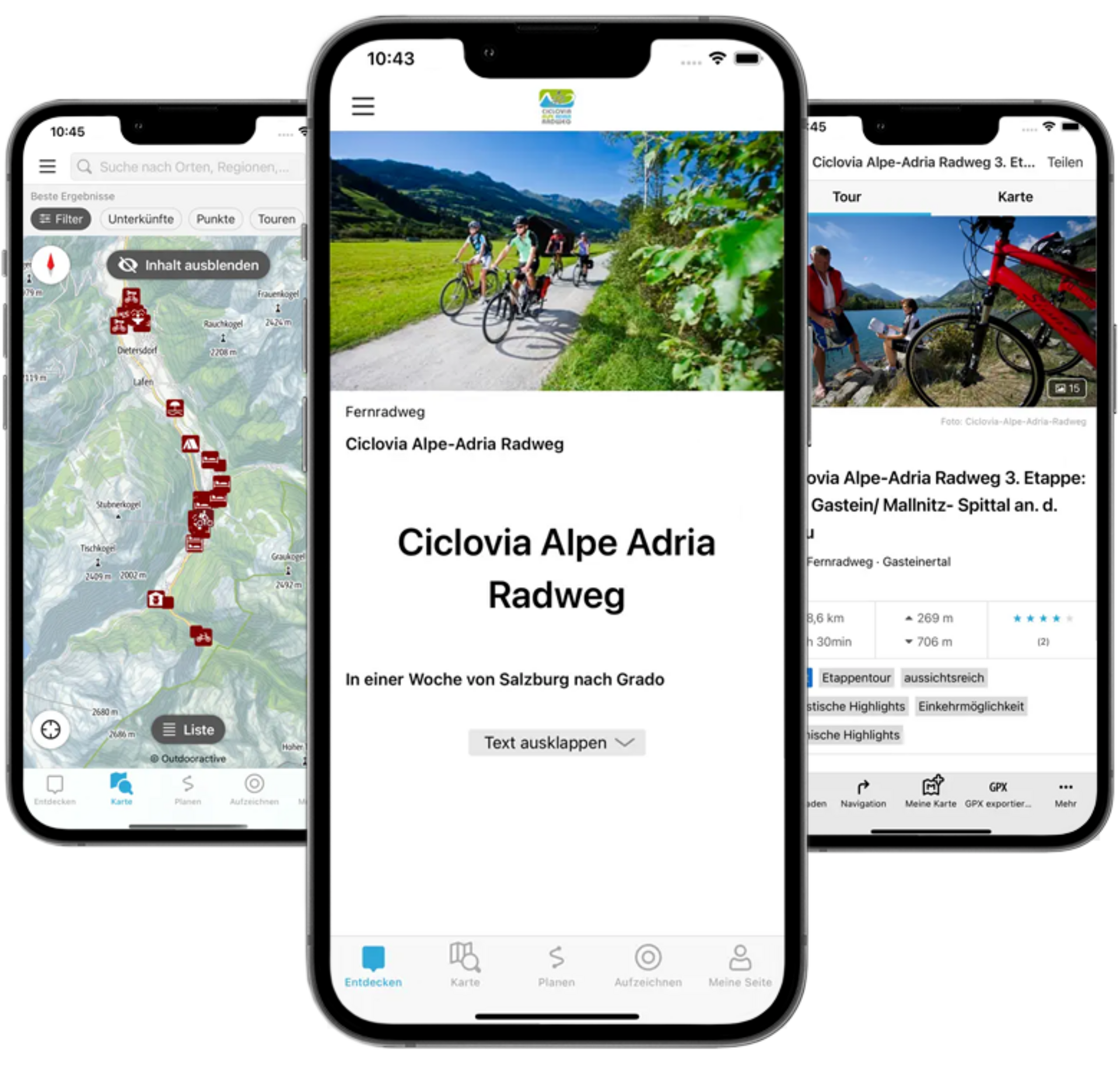 App Alpe Adria Radweg
