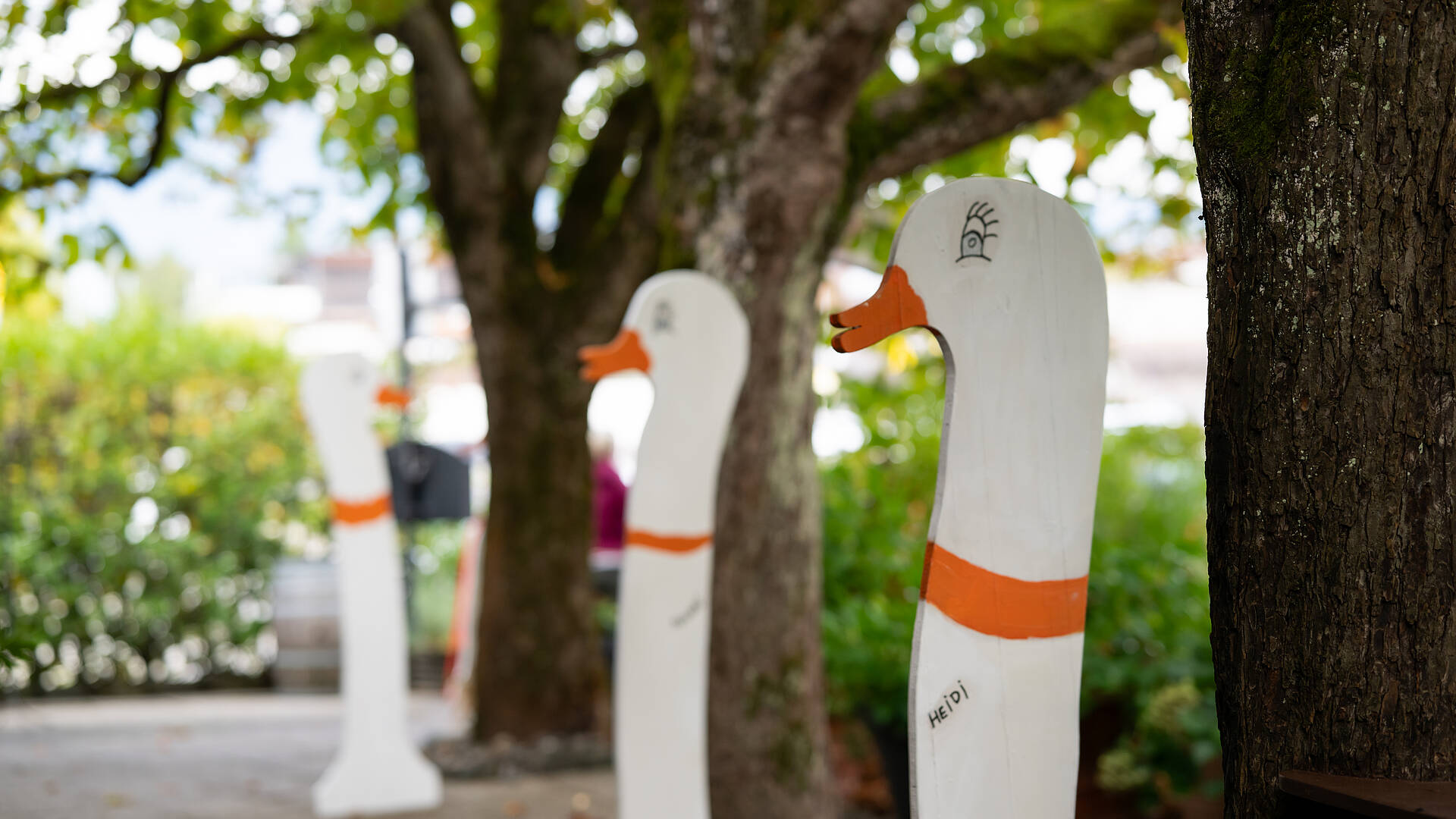 Tschebull am Faaker See mit Gaense Deko