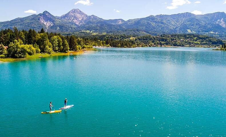 Stand-up Paddling am Faaker See in Kärnten