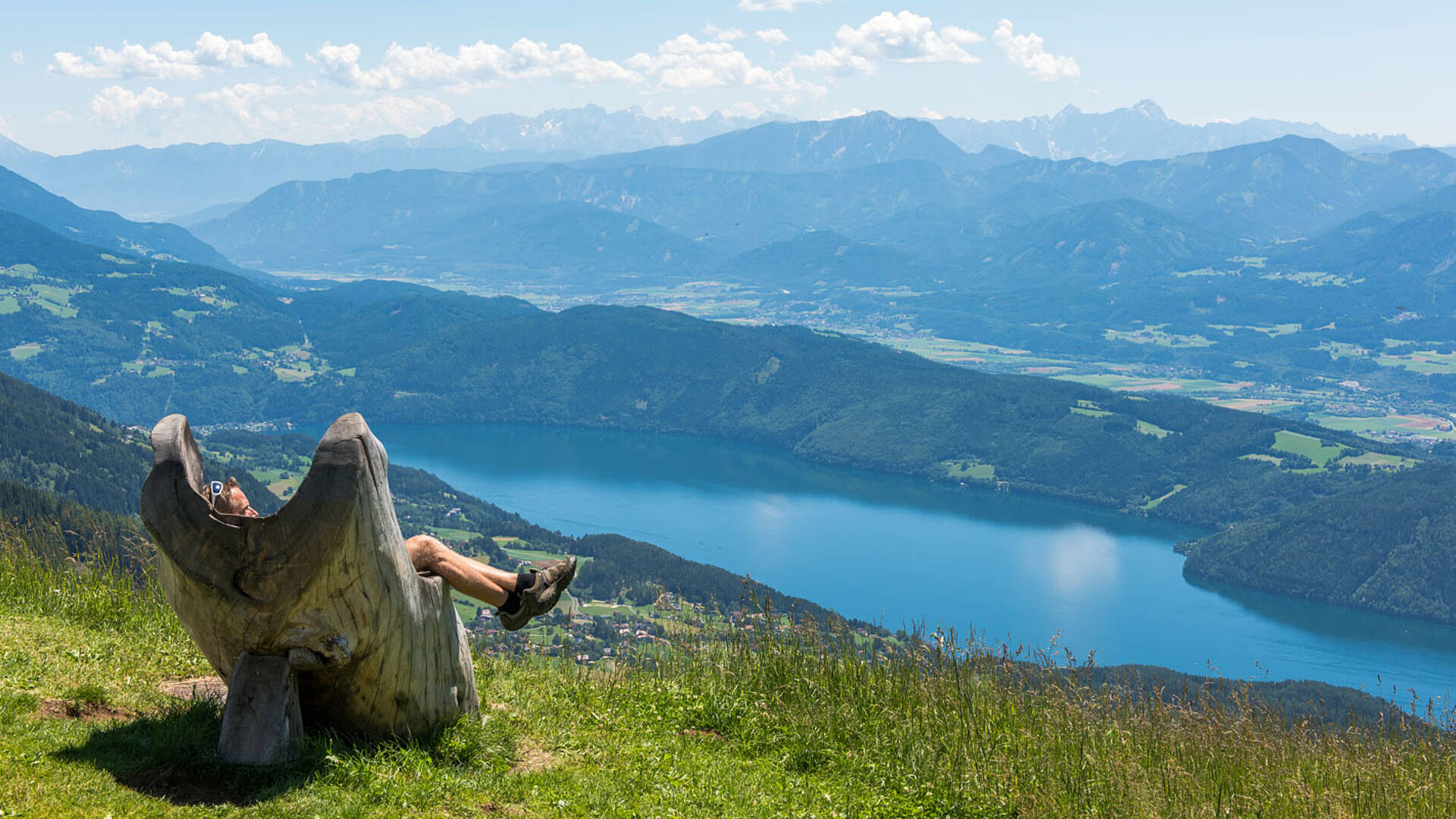 Millstaetter Alpe Blick auf den Millstaetter See