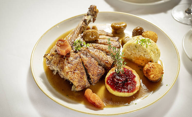 Gansl Gericht beim Brunnwirt Kassl in Guttaring  