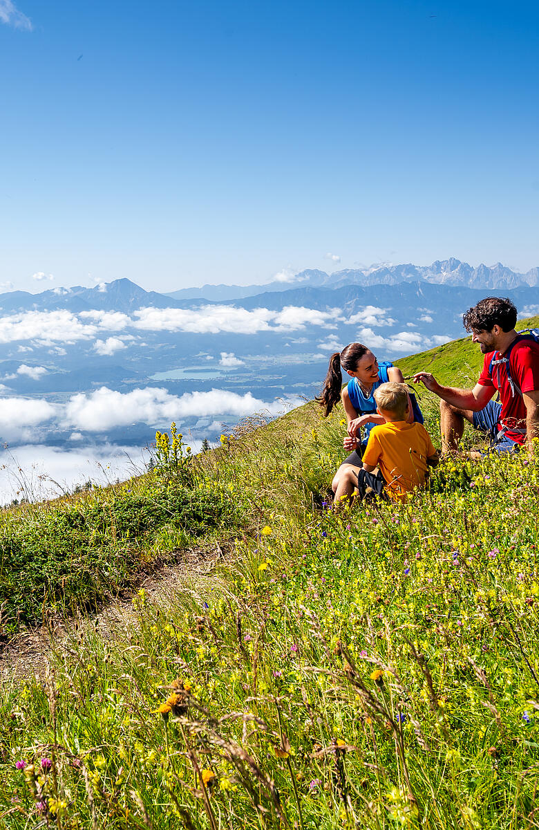 Familienwanderung auf der Gerlitzen Alpe