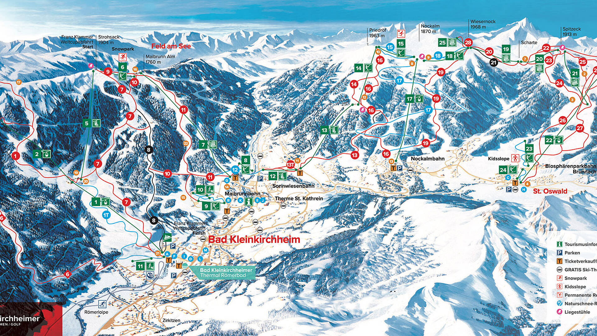 Skigebiet Bad Kleinkirchheim_Panoramakarte