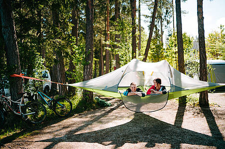 Baumzelt am Campingplatz Anderwald