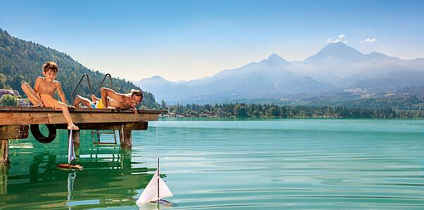 Badespass Faaker See Region Villach c Kaernten Werbung Martin Steinthaler