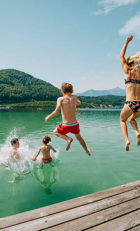 Baden in der Region Klopeiner See